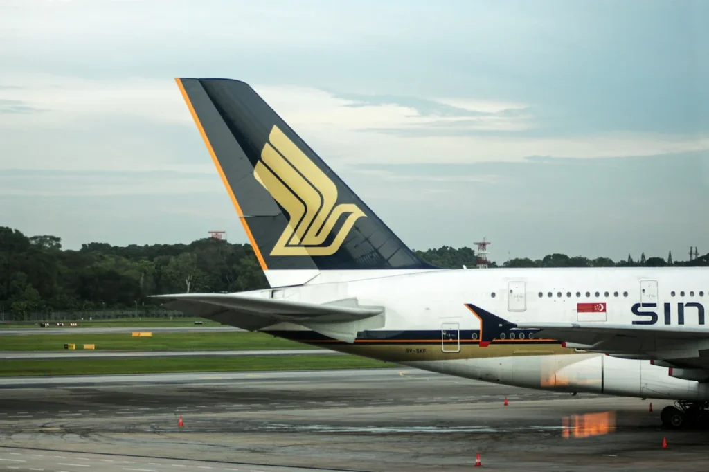 Iconic silver kris livery representing decades of premium service and heritage from Singapore Airlines.