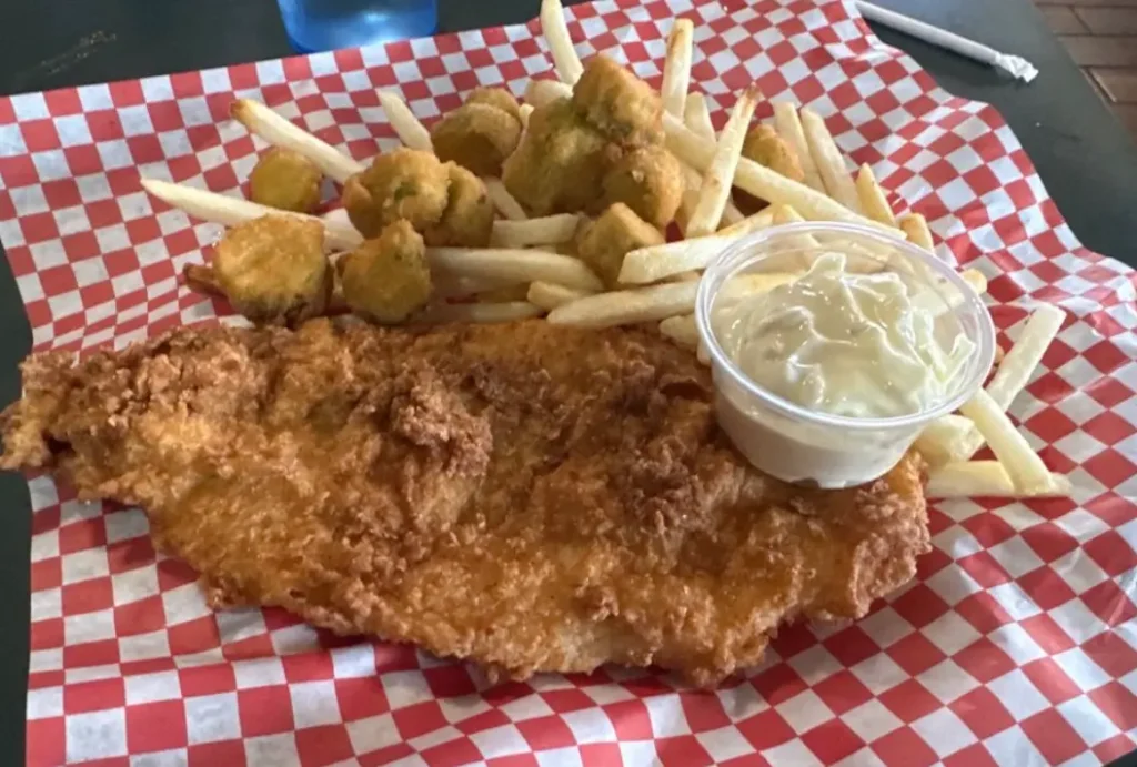 Fried Catfish, Okra, Freedom Fries