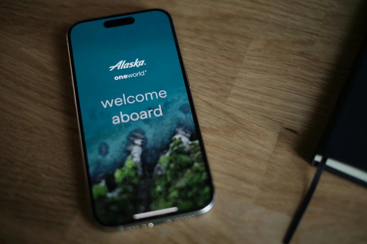 The Alaska Airlines app is essential for pre-ordering first class meals and managing upgrades