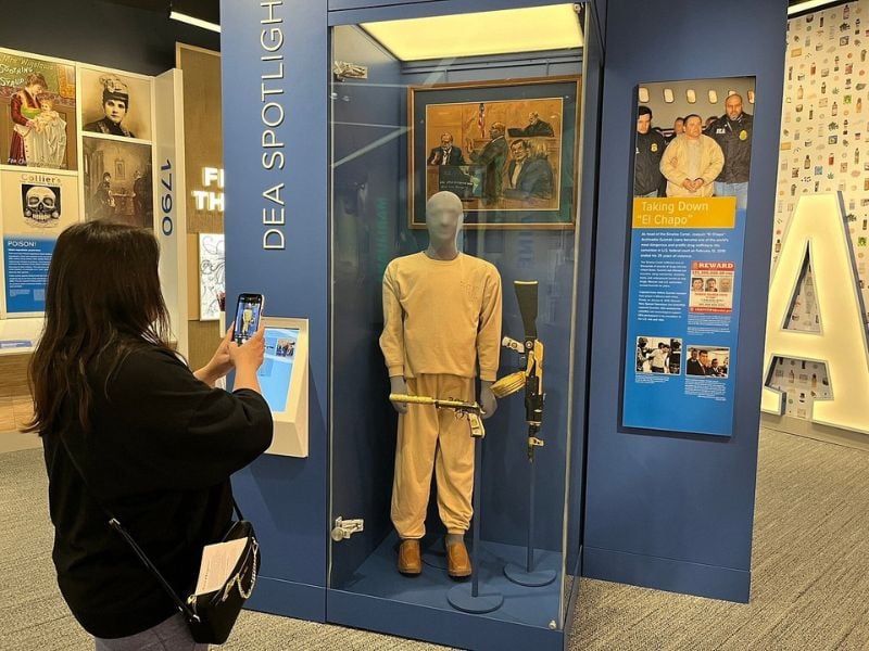 The DEA Museum features a variety of exhibits that explore the intricate interplay between drugs and society.