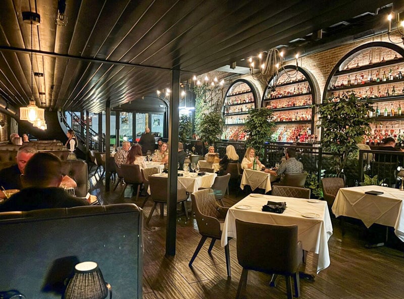Elliot's Steakhouse in downtown Chandler: Upscale dining in a chic, old movie theater building with an elegant vibe.