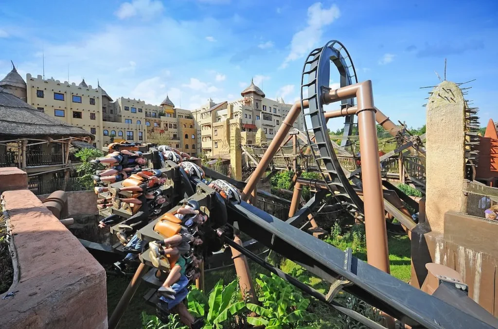 One of the rides in Phantasialand
