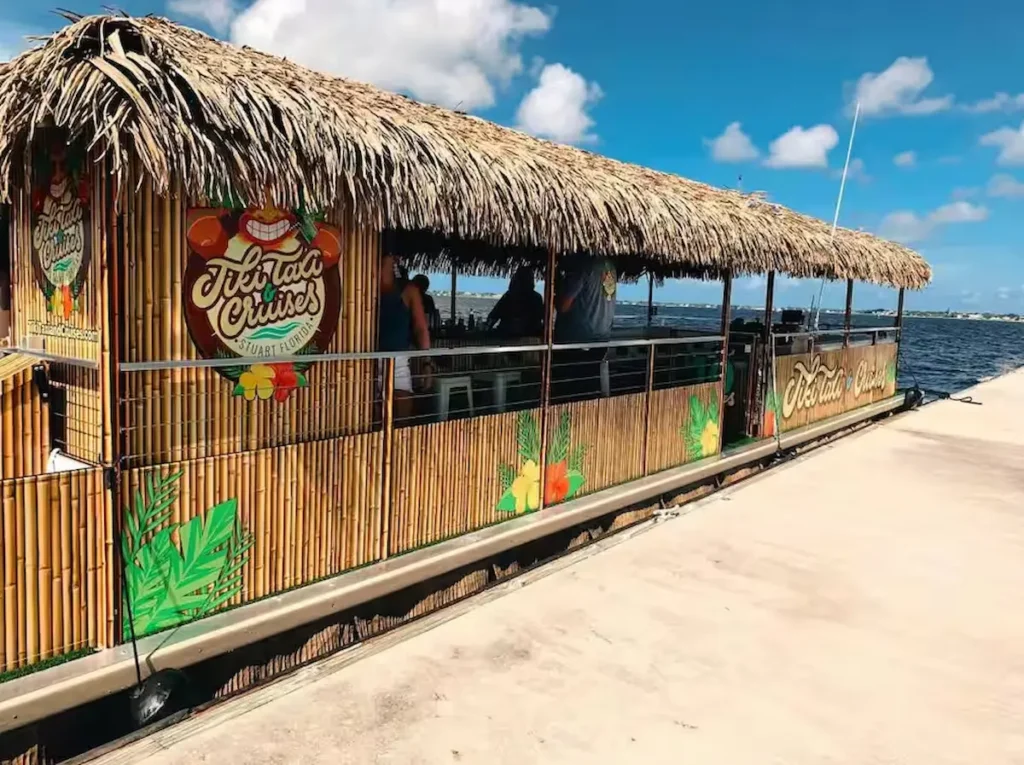 Tiki bar boat cruise