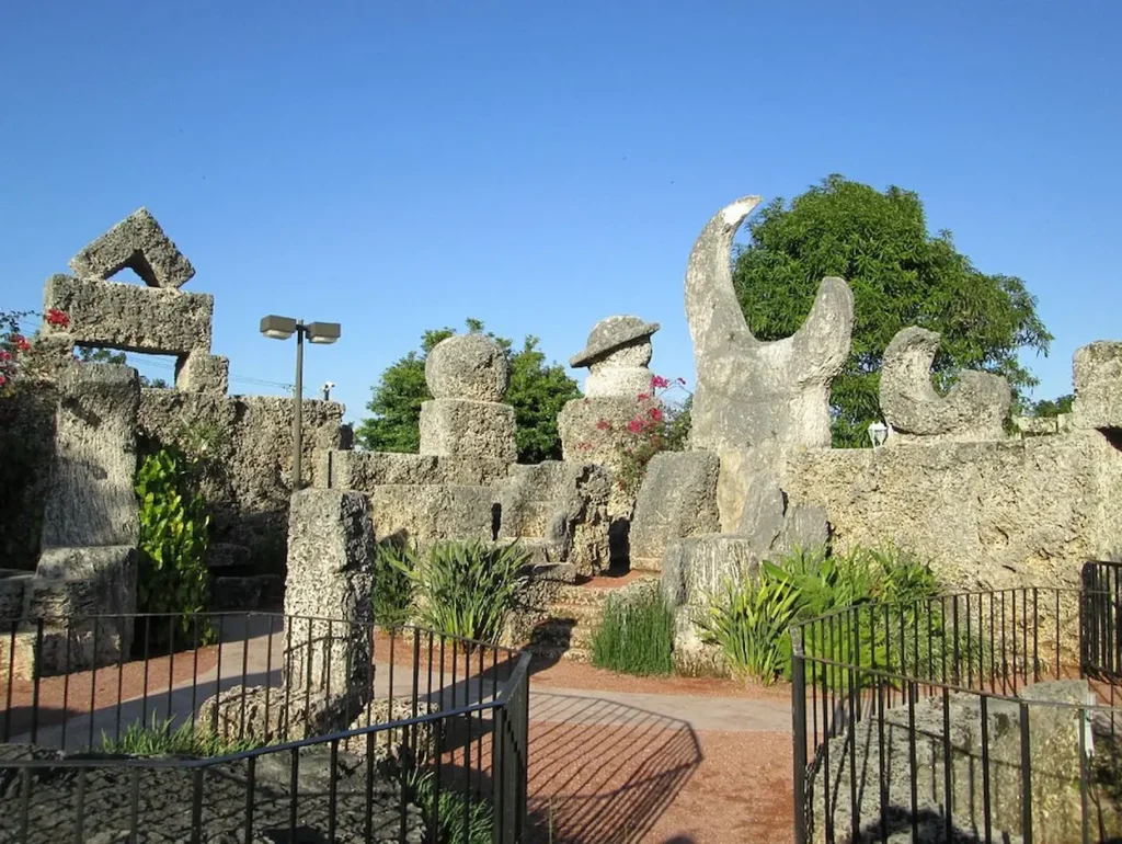 Coral Castle under a blue sky in Homestead, Florida