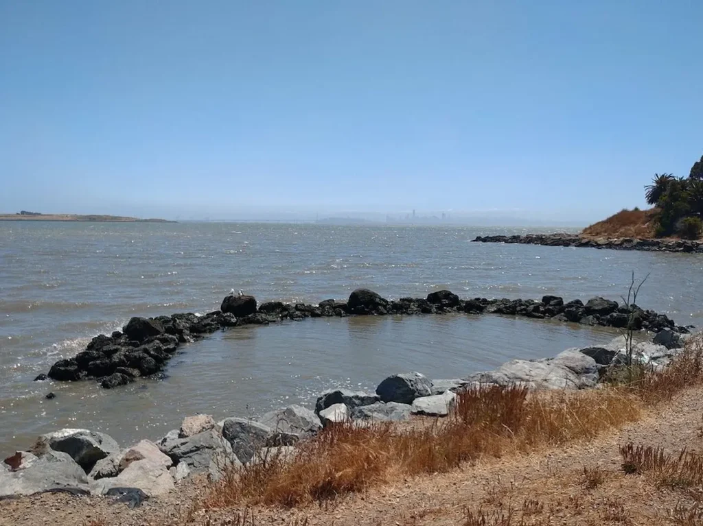 Albany Bulb, with the San Francisco skyline across