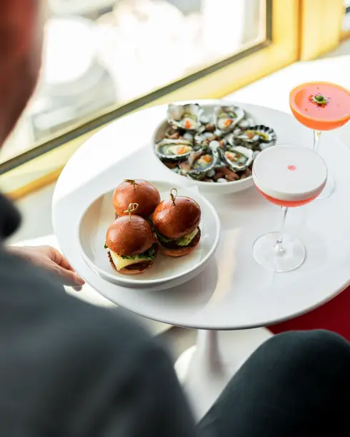 Sliders and Oysters at Sydney's highest bar