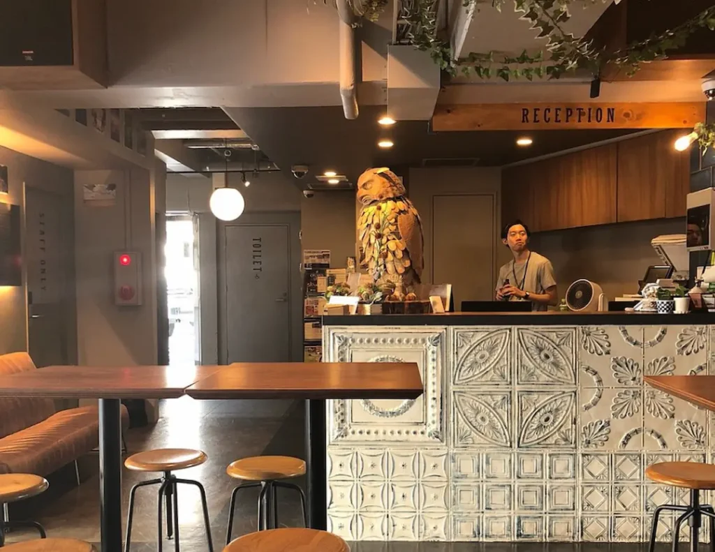 WISE OWL HOSTELS SHIBUYA reception area