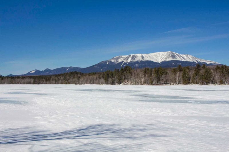 Experience the serene beauty of winter in Baxter State Park, offering a unique adventure for outdoor lovers.