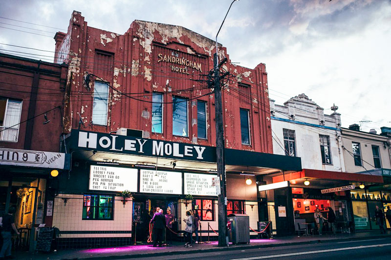 Holey Moley in Newtown isn't just a bar; it's a mini golf adventure with a twist.