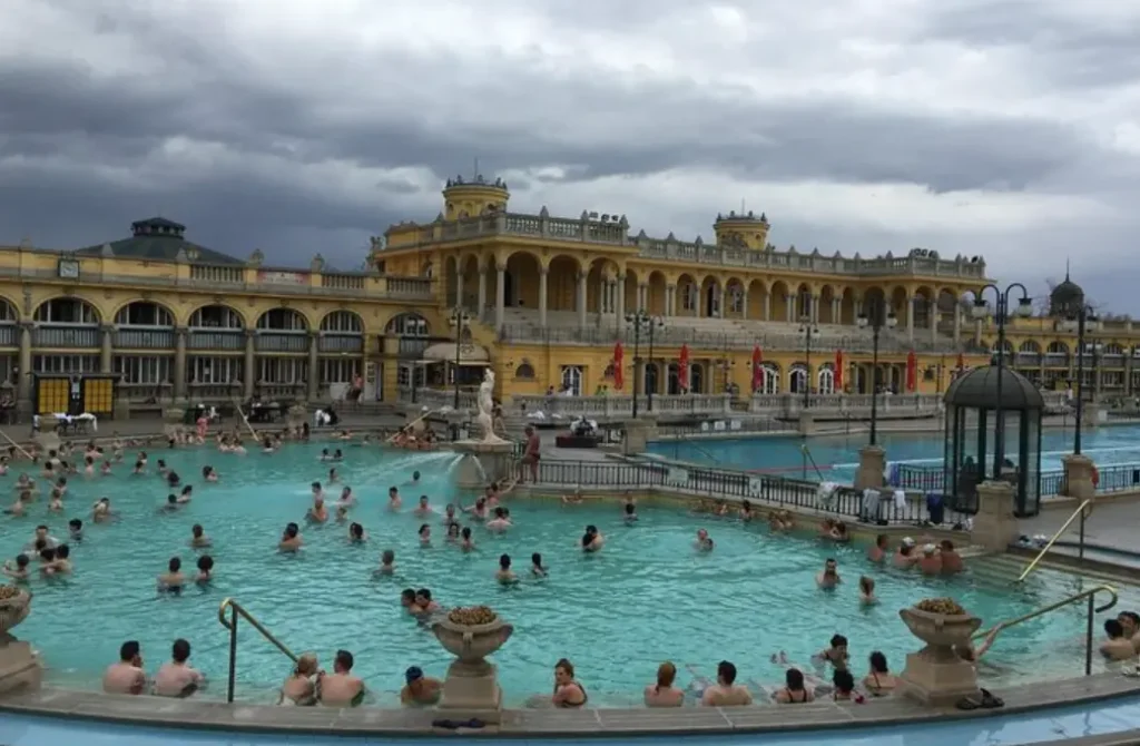 Széchenyi Thermal Bath from Budapest Center