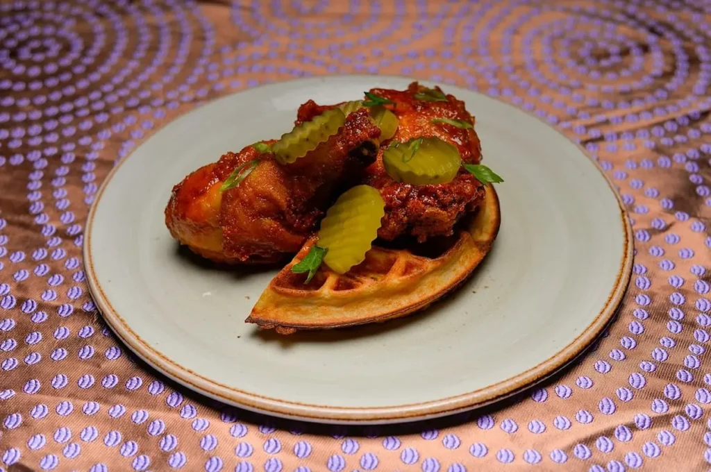 Chicken and waffles at Red Rooster Harlem