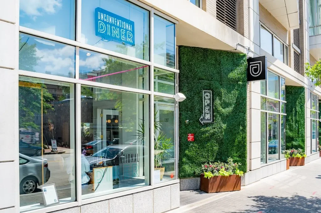 Unconventional Diner main entrance