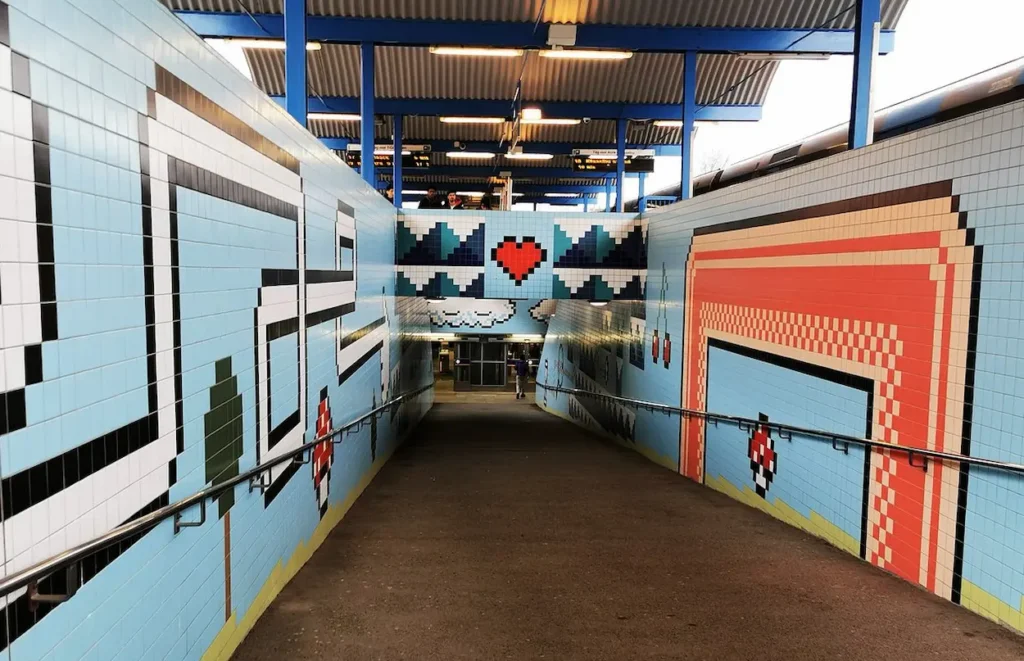 Thorildsplan metro station in Stockholm, Sweden
