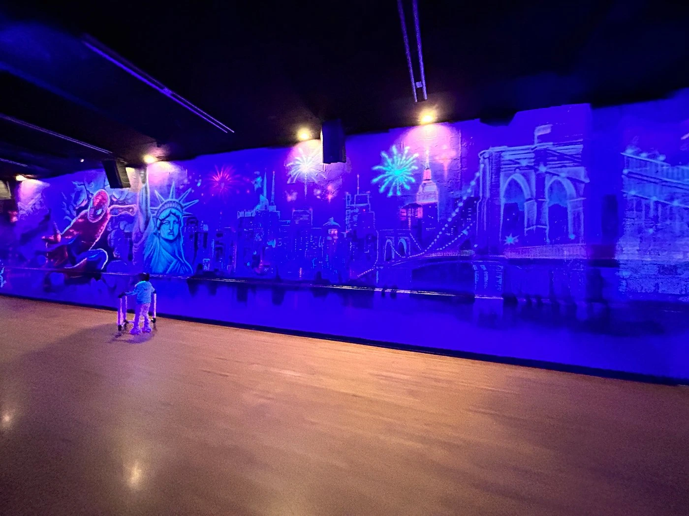 Roller skating at United Skates of America in Seaford is a fun group activity for young adults on Long Island.
