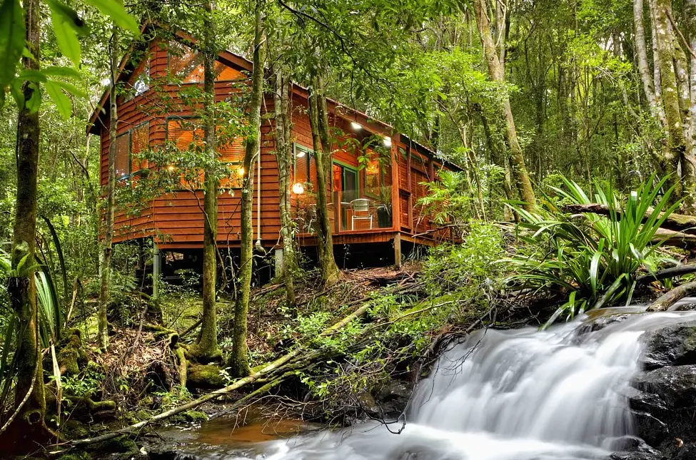 Outside Wicked Witch chalet