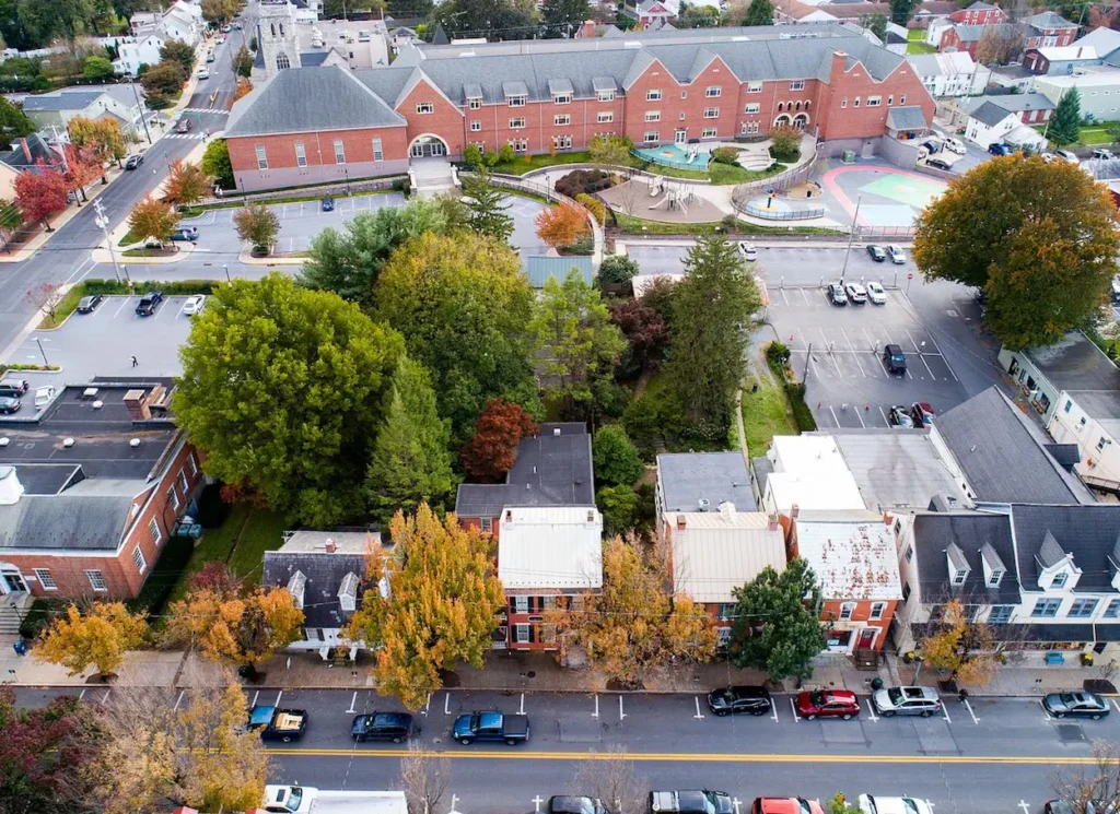 Aerial view of Lititz
