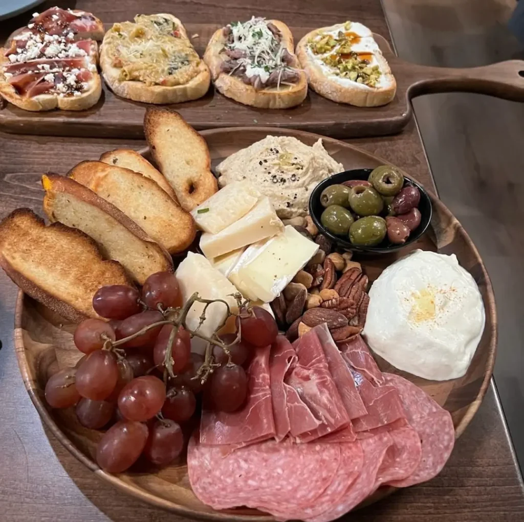 Chef's Board and Bruschetta appetizers