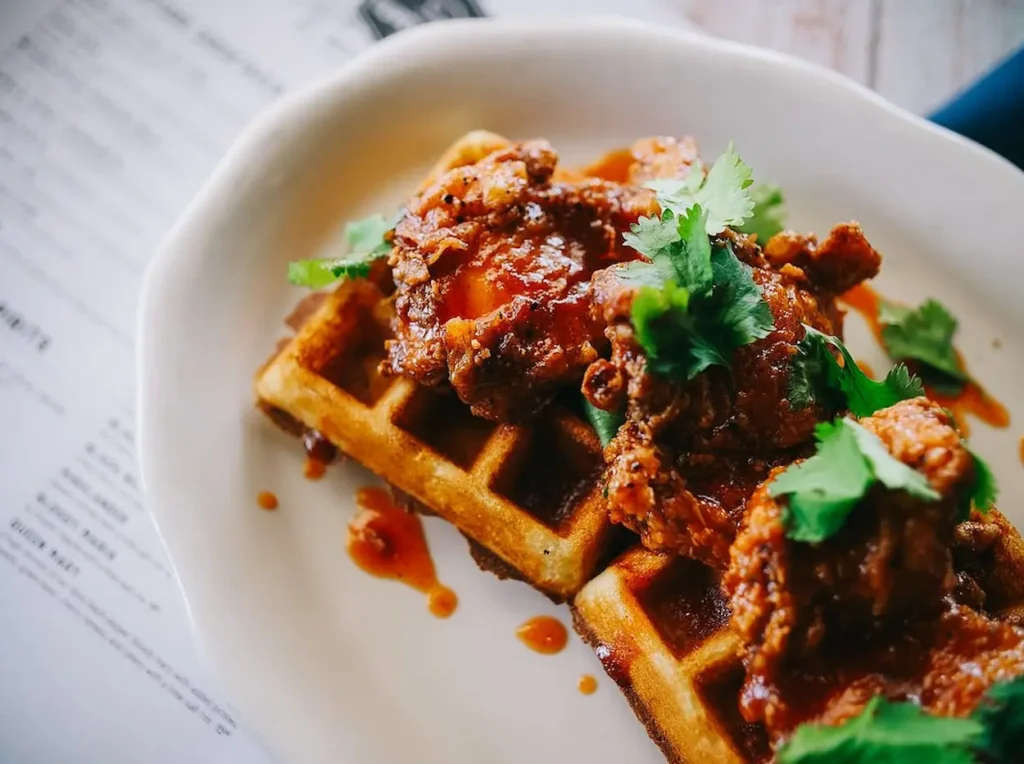 Sweet & Spicy Chicken and Waffles