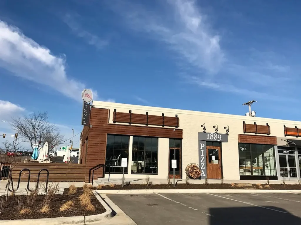 Exterior detail of 1889 Pizza Napoletana
