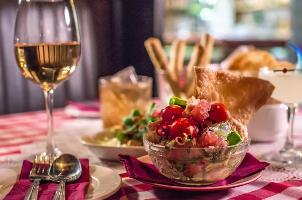 Food and drink at the Toff In Town