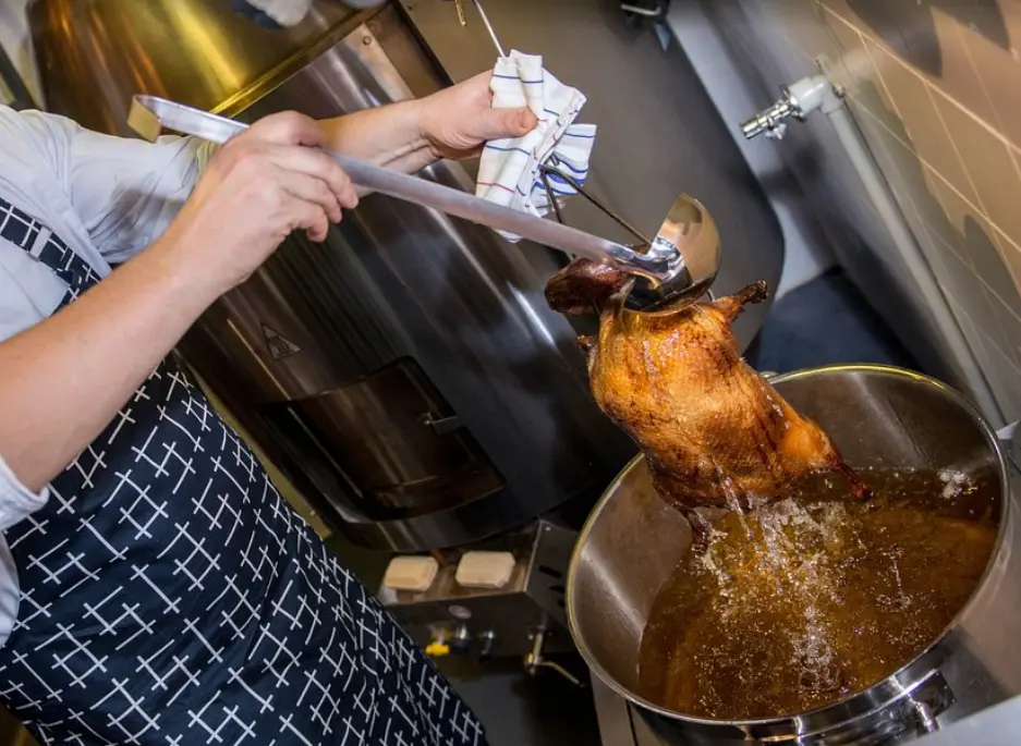 Executive chef Jiří Štift and his amazing peking duck