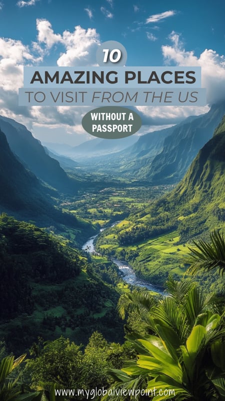 A lush valley in a tropical island of Hawaii