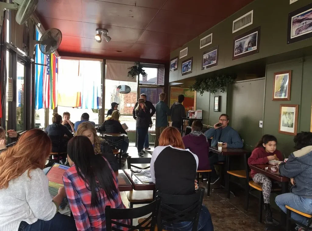 Dining area of Tangos Empanadas