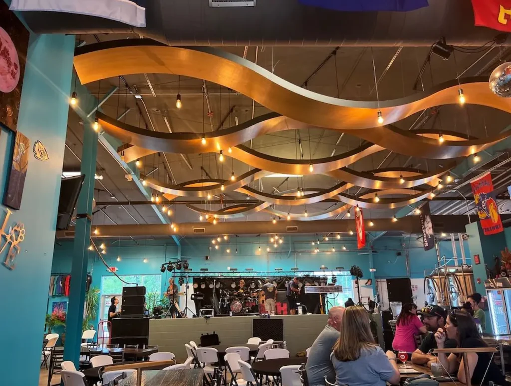 Interior of Happy Basset Barrel House