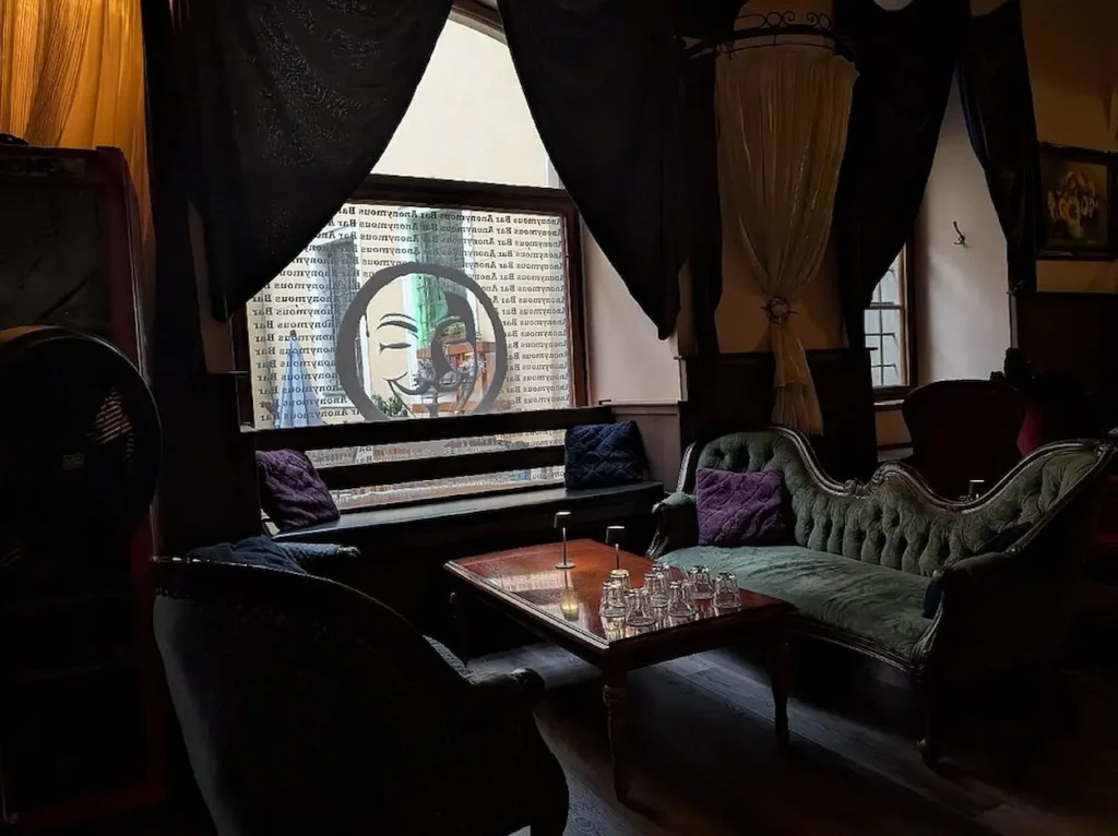 Inside Anonymous Bar