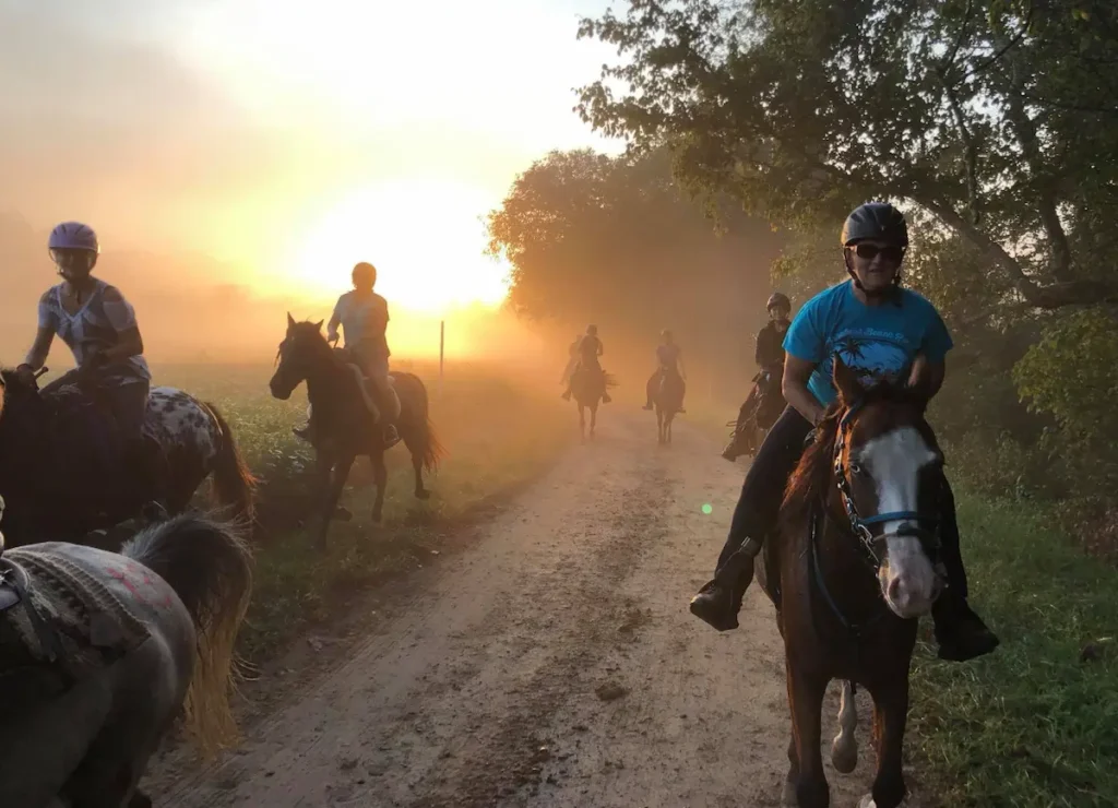 Horseback riding at Painted Bar Stables