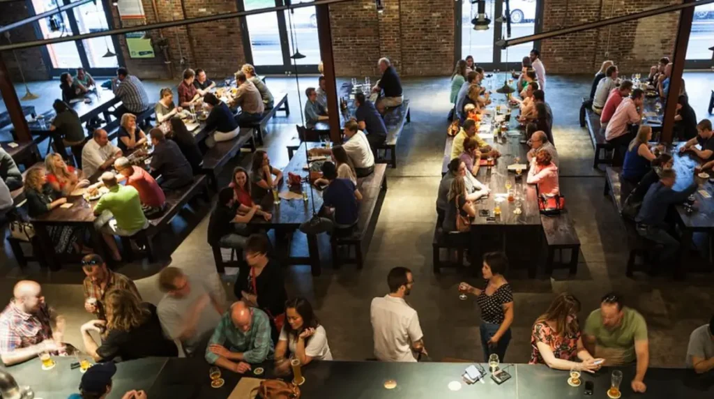 Large indoor Bierhall