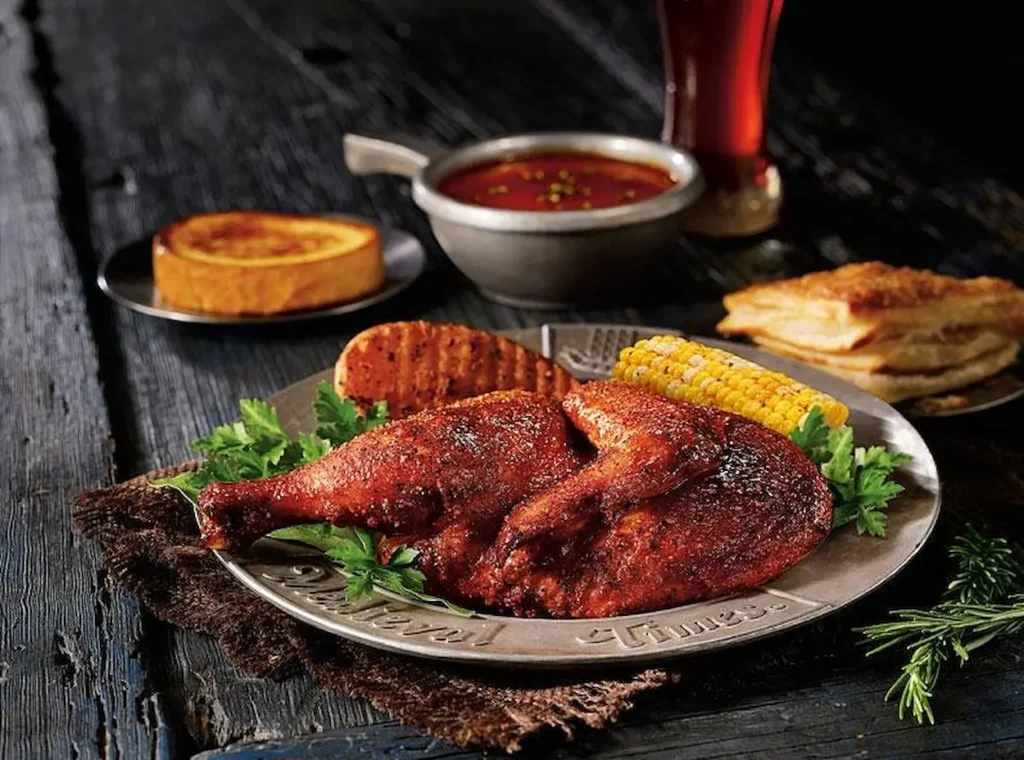 Freshly prepared four-course feast