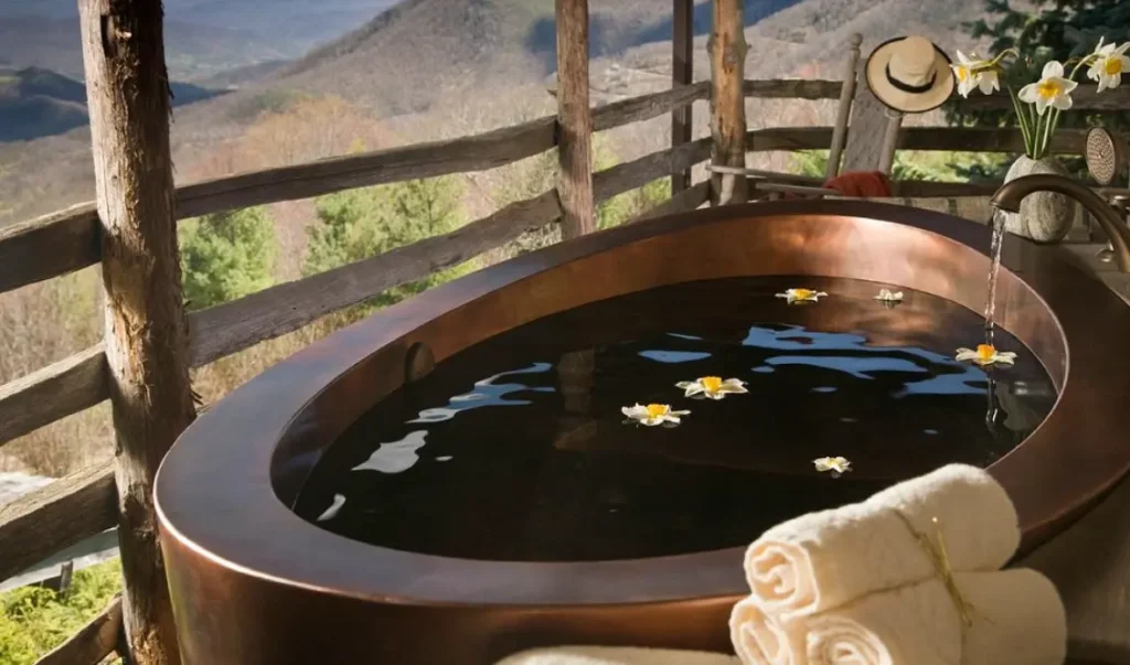 Gail's Room, Copper Porch Hot Tub