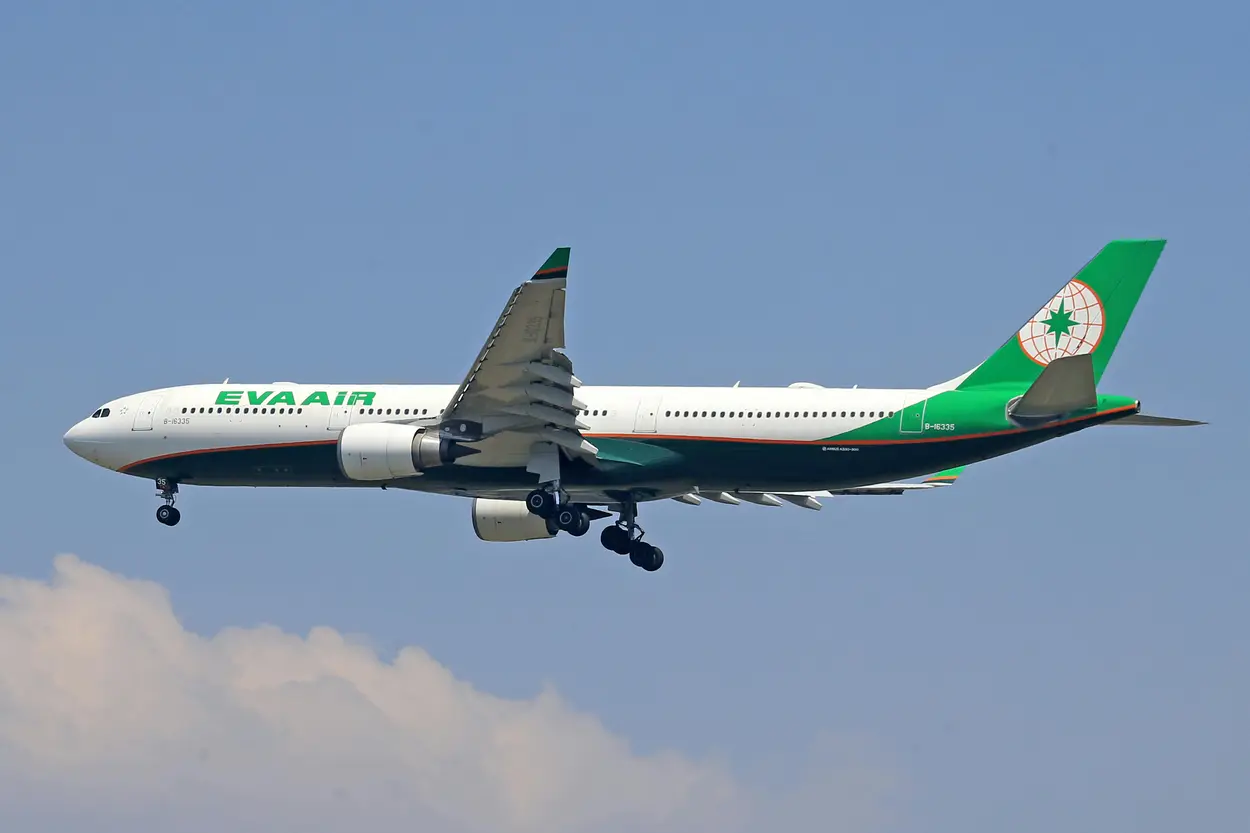 EVA Air A330 in flight heading to one of its 50+ international destinations