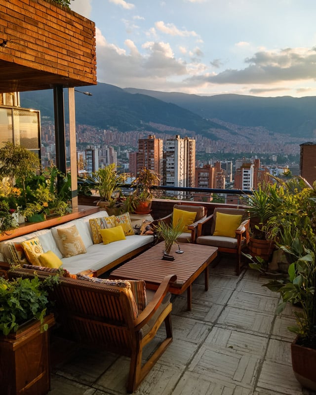Medellin rooftop hostel