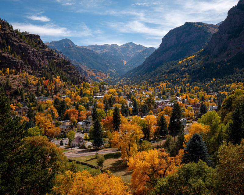 Ouray in the fall