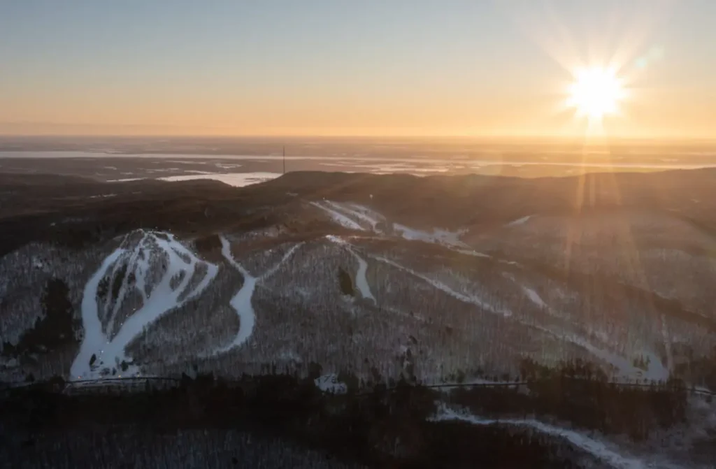 Aerial view of Camp Fortune