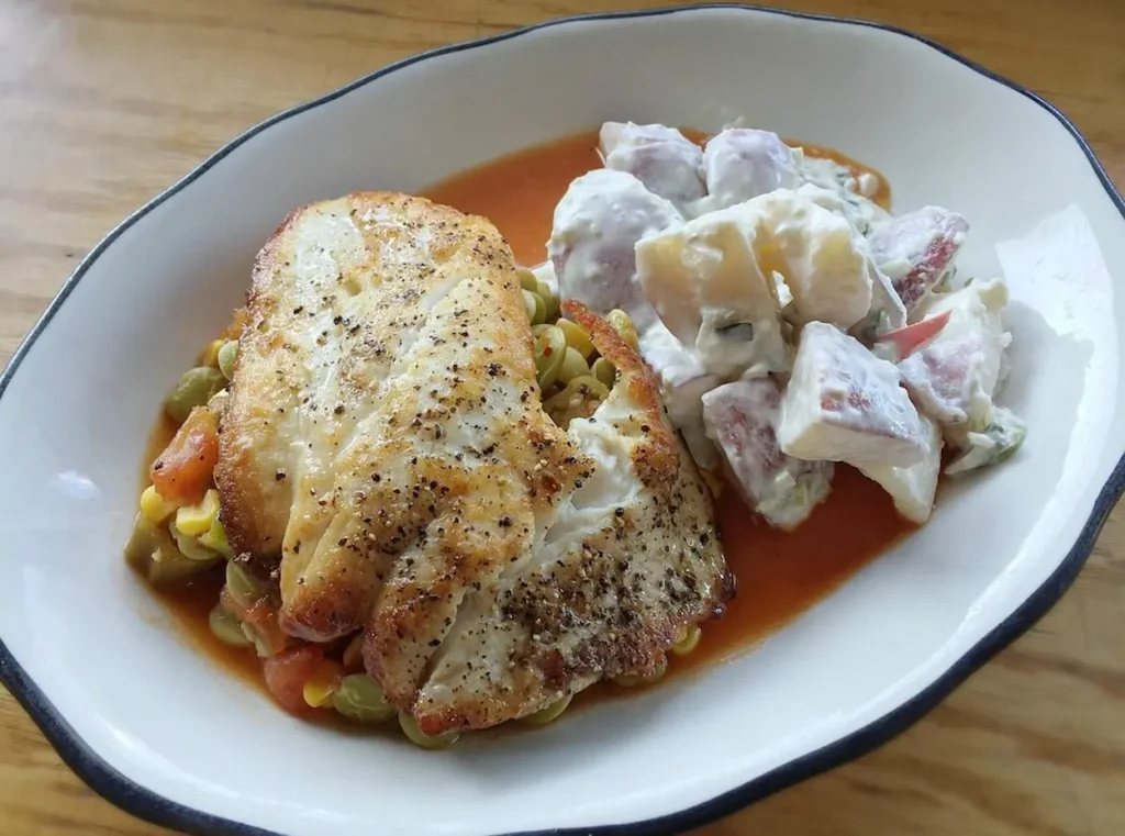 Dishes featuring local seafood