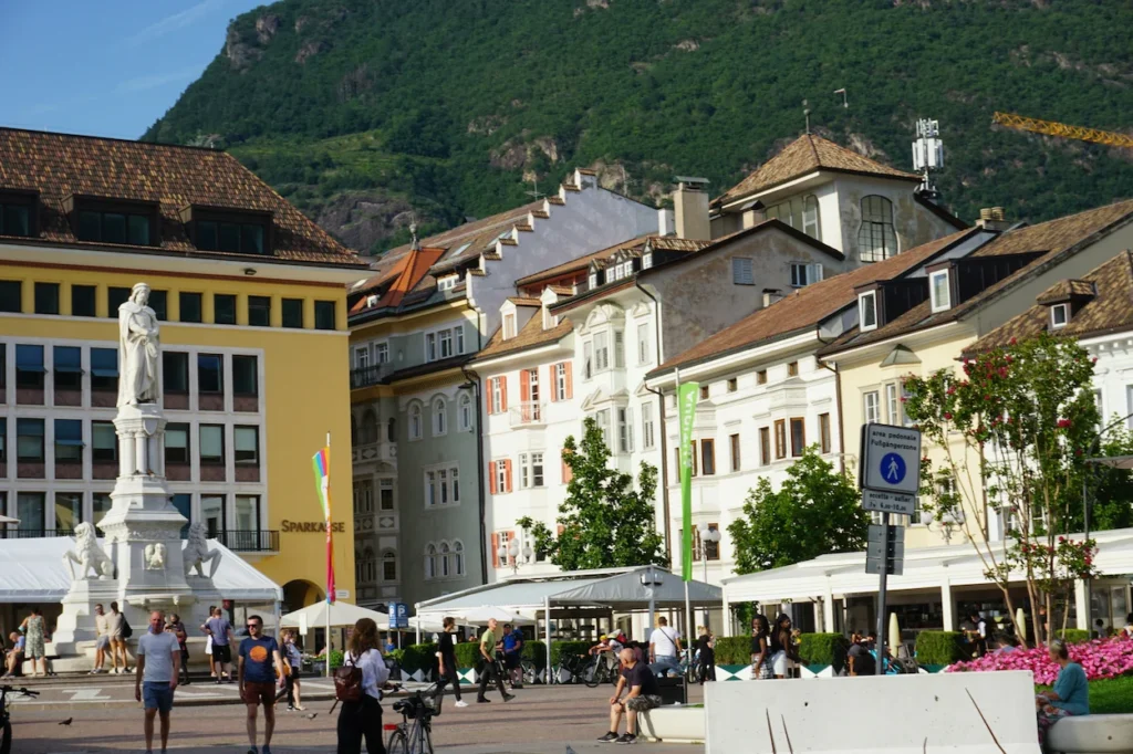 The Walther statue in Piazza Walther, Bolzano