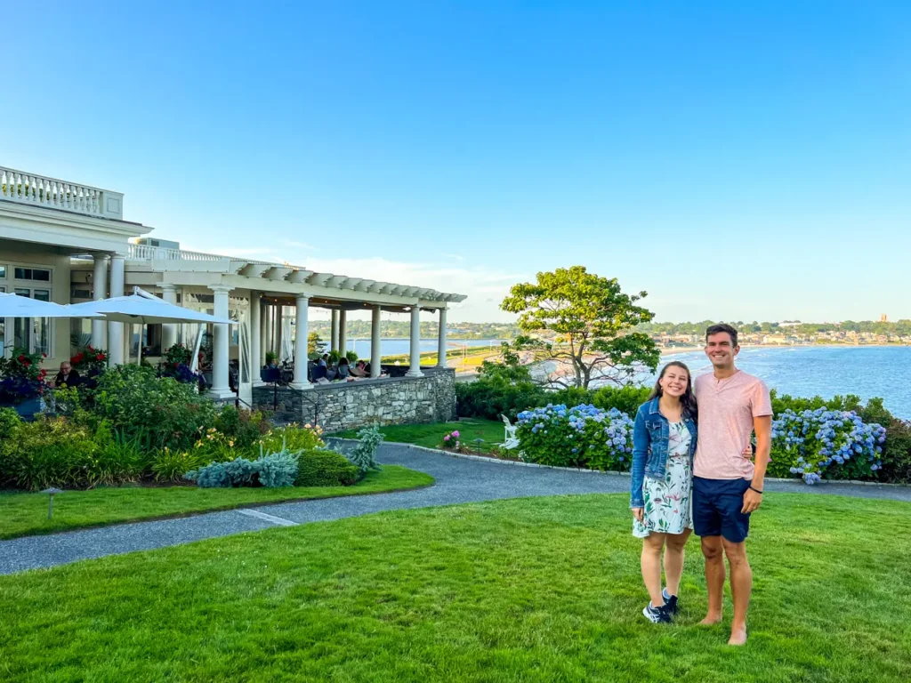 Me and my wife at the Chanler at Cliff Walk
