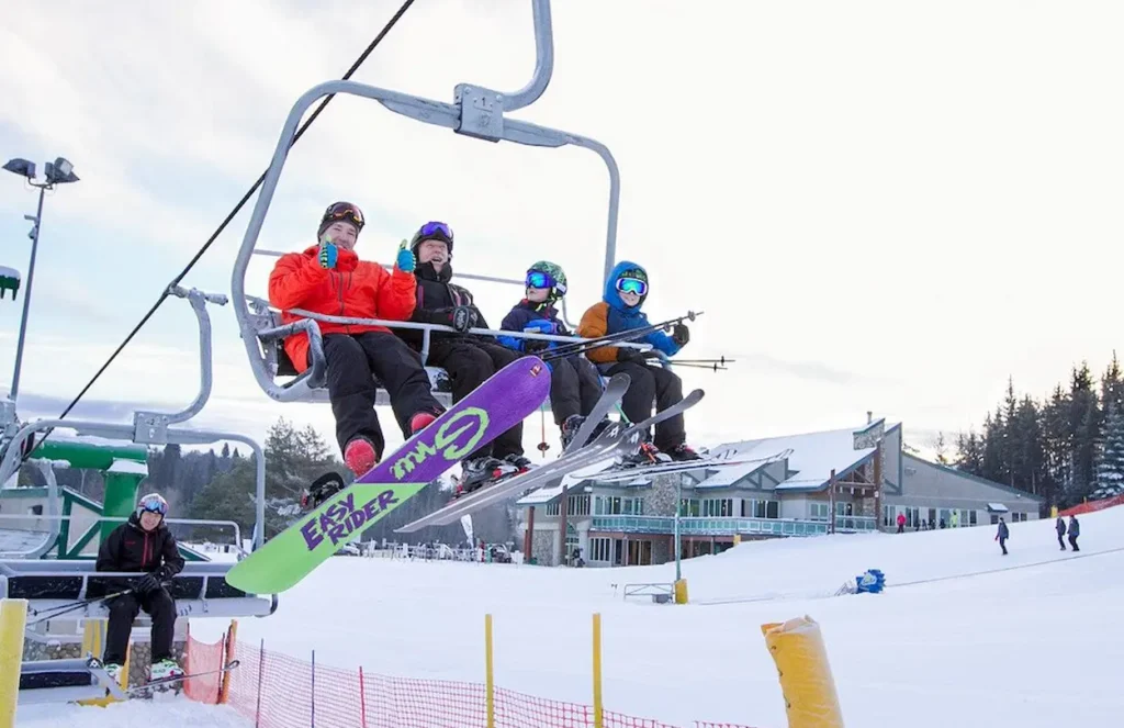First chair at Snow Valley Ski Club