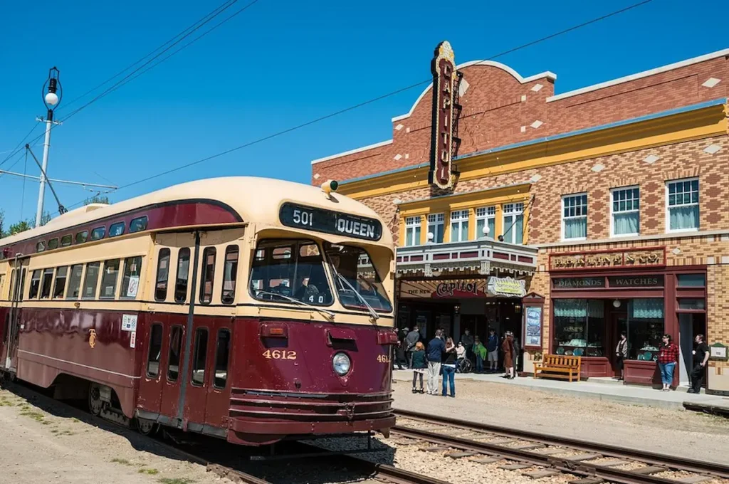 Ride the rails on one of our historic street cars
