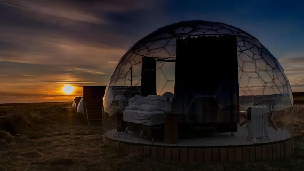 Stunning sunrise and sunset view