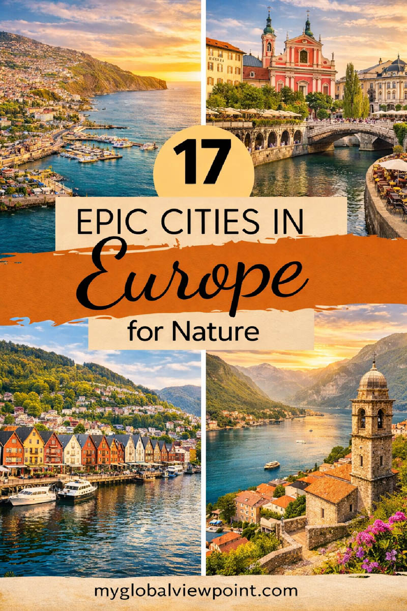 Scenic nature cities in Europe pinterest photo