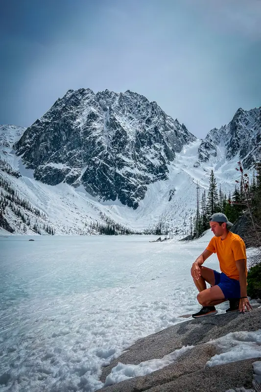 My photo of me at Lake Colchuck in Washington