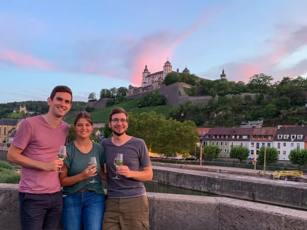 Me making new friends in Wurzburg