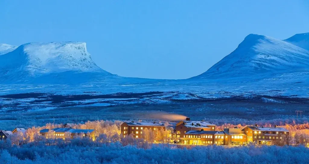 Snowy weather at Abisko, Sweden