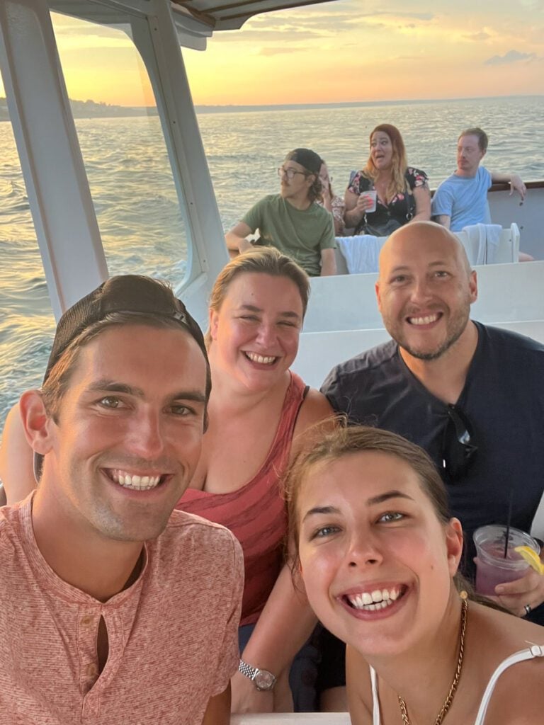 My photo of me and my family on a sunset cruise near Ogunquit, Maine