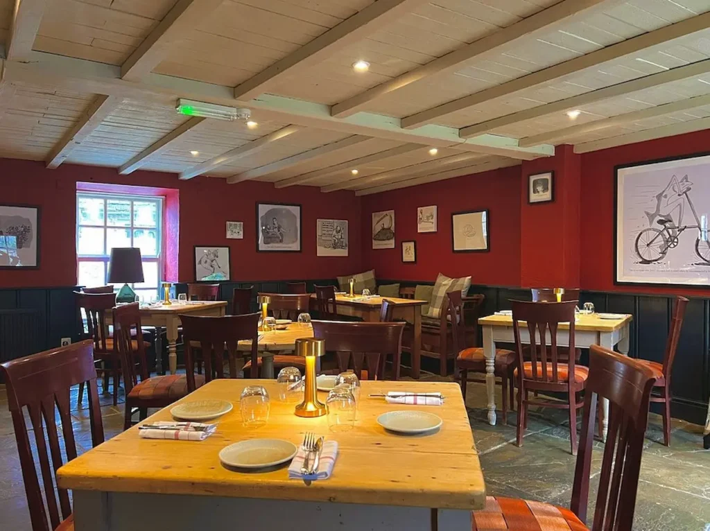 The Five Alls dining area