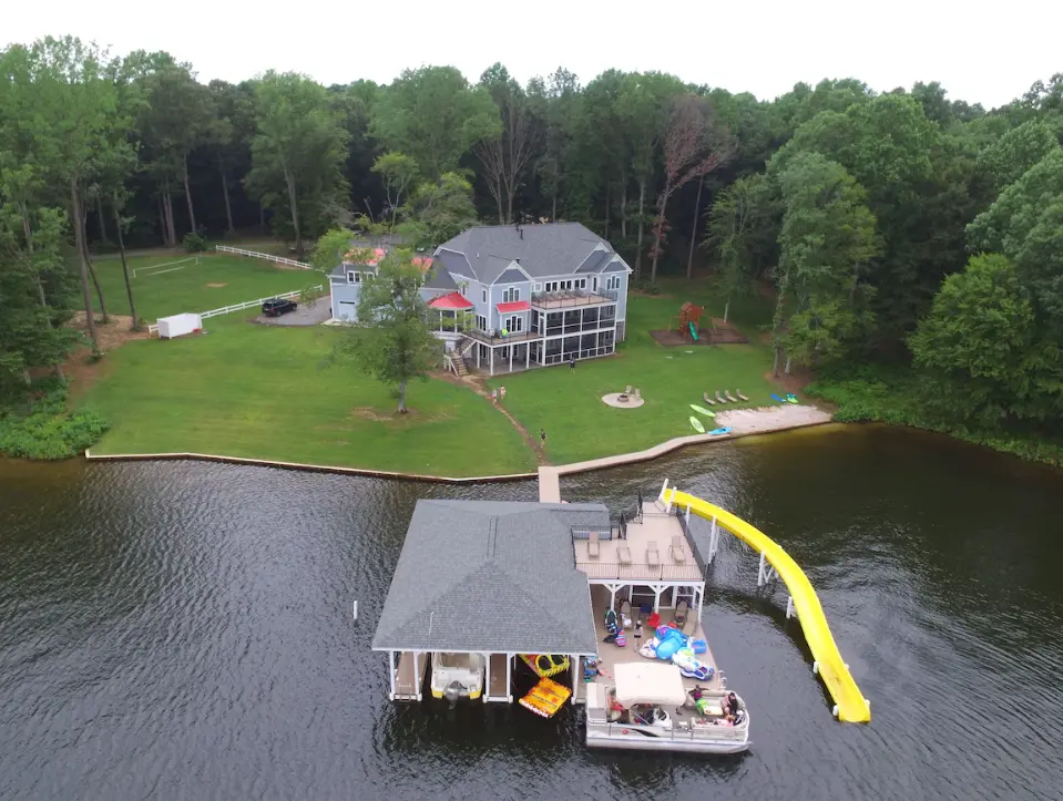 Aerial view of property